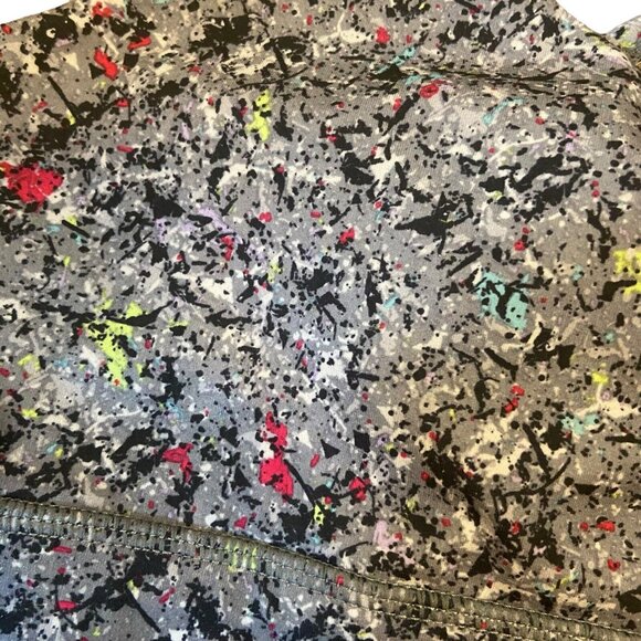 Reebok Girls Sports Bra NEW Grey Multicolor Fitted Stretch Racerback Large 10/12 - Picture 5 of 8